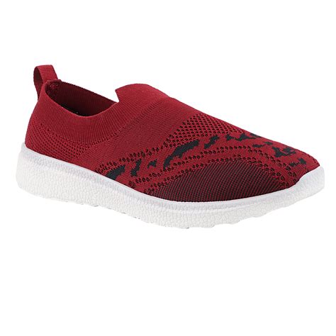 FUEL Adele Breathable Upper with Anti-Slip PVC Sole Women’s Shoes (Red ...