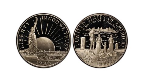 1986 Half Dollar Value – Kennedy & Statue of Liberty Coins Price Guide
