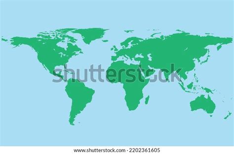 Vector Map of World Continents 的图像结果