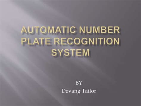 Image result for Automatic Number Plate Recognition