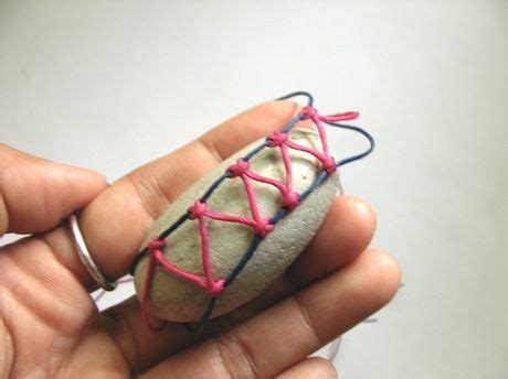 Image result for Macrame Stone Wrapping Tutorial