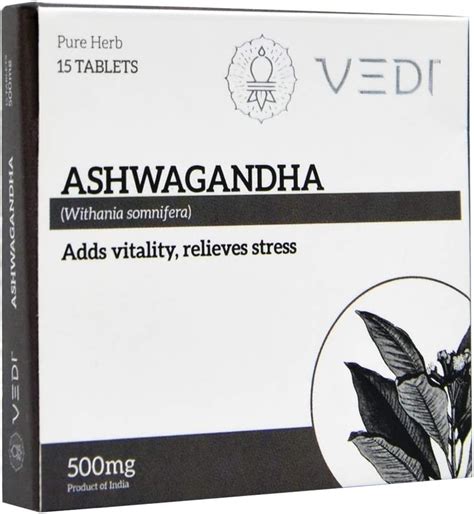 Vedi Ashwagandha Tablets 500mg 15 Tablets In 1 Strip | Desertcart INDIA