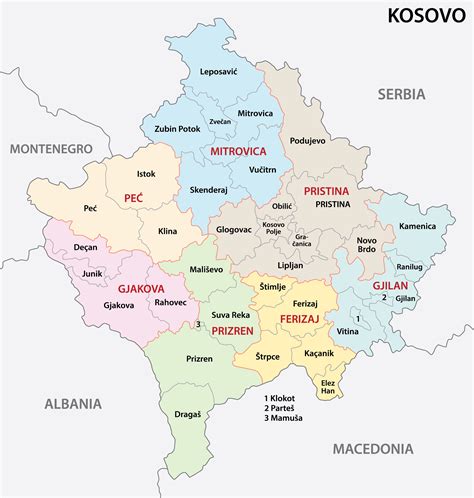 Geographische lage kosovo _ kosovo auf karte – ICDK
