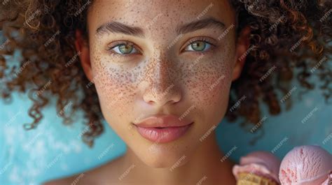 Premium Photo | Girl with ice cream sweet style clothes and ice cream ...