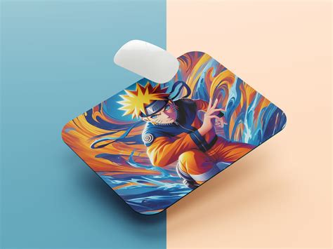 Naruto Uzumaki In A Powerful Pose, Wearing His Iconic Orange Jumpsuit ...