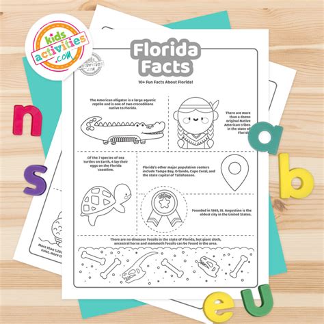 Fun Florida Facts For Kids To Print and Learn | Kids Activities Blog
