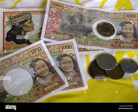 Currency of French Polynesia Stock Photo - Alamy