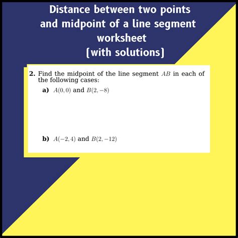Image result for Midpoint of a Line Segment