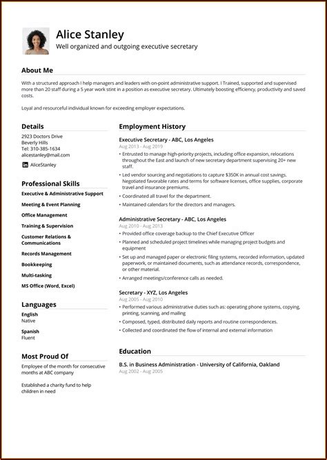 Chronological Resume Format Pdf - Resume : Resume Examples #0g27gxx2Pr
