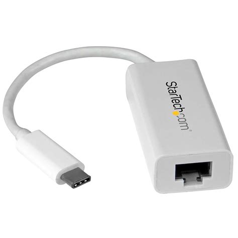 Buy StarTech.com USB C to Gigabit Ethernet Adapter - White - USB 3.1 to ...