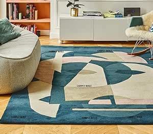 Buy CARPET WALE Handmade Wool & Blend Carpet for Living Room Home ...
