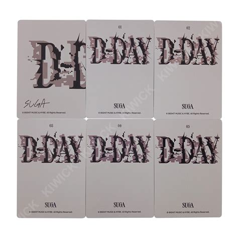 BTS SUGA Agust D D-day Official Merch Mini Photo | Ubuy India