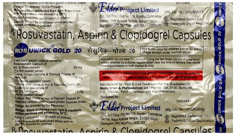 Rosuwick Gold 20 Capsule 10 - Uses, Side Effects, Dosage, Price | Truemeds