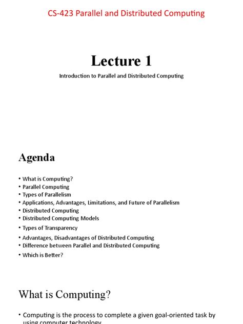 Parallel Computing Lecture 的图像结果