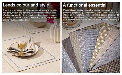 Buy Pure Home + Living Set of 2 Beige Woven PVC Placemats | Rectangular ...
