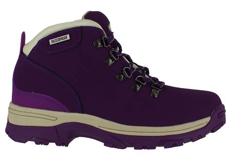 Womens NorthWest WaterProof Leather Lace Up Walking Hiking Boots UK ...