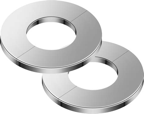 Amazon.com: Wall Split Flange, Water Pipe Cover,Stainless Steel Round ...