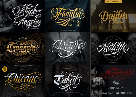 Cursive Tattoo Font Names