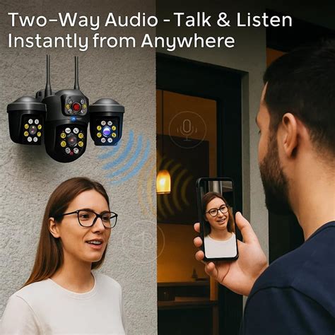 Maizic Smarthome Outdoor CCTV Camera 6K UHD | Triple Lens 5MP×3 | WiFi ...