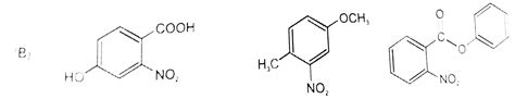 The compounds P,Q and S were separately to nitration using `HNO_3//H ...