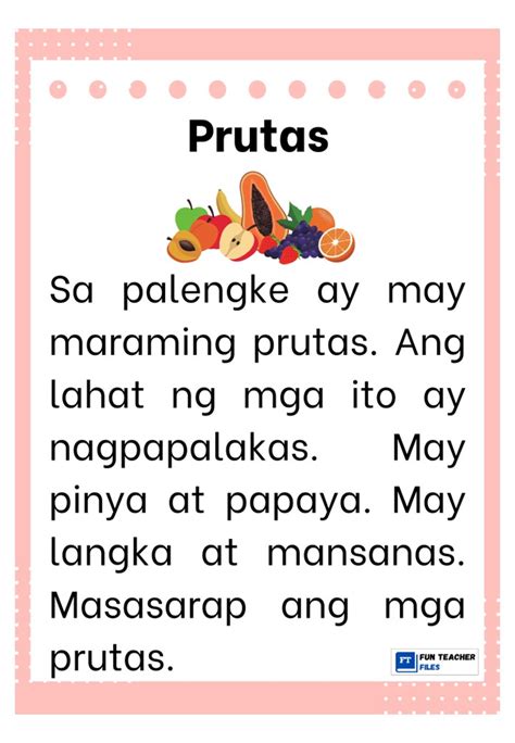 Image result for Worksheet Reading Tagalog Easy