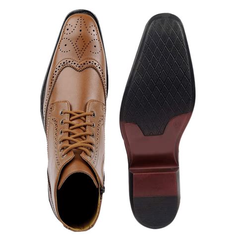 High Ankle Height Increasing Tan Casual And Outdoor Boot For Men-Jonas ...
