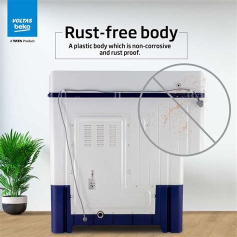 Voltas Beko by A Tata Product 14 kg Semi Automatic Top Load Washing ...