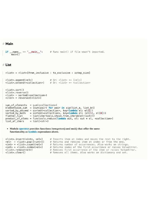 Python Shell Cheat Sheet 的图像结果