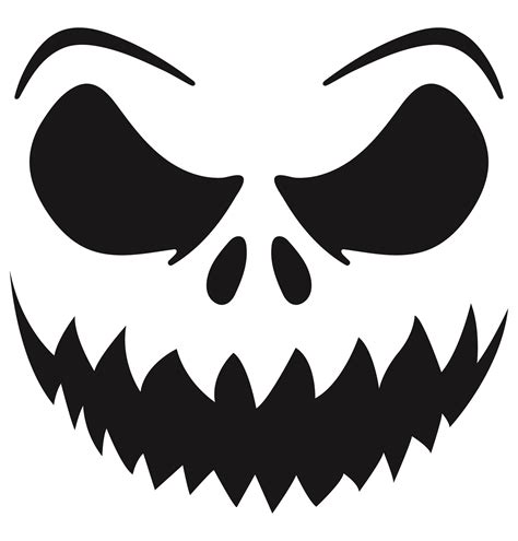 Scary Halloween pumpkin face vector design. 34904586 Vector Art at Vecteezy
