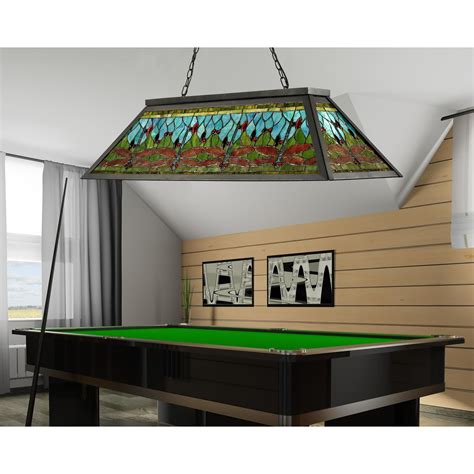 Dale Tiffany Glade Pool 44 Inch Billiard Light Glade Pool - TH12406 ...