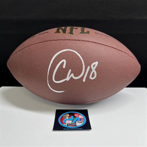 Caleb Williams Hand Signed Full Size Wilson NFL Football Chicago Bears ...