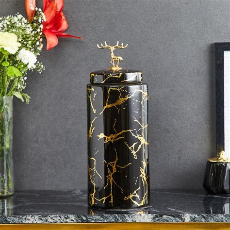 Buy Novelty Basil Ceramic Tall Canister from Home Centre at just INR 2999.0