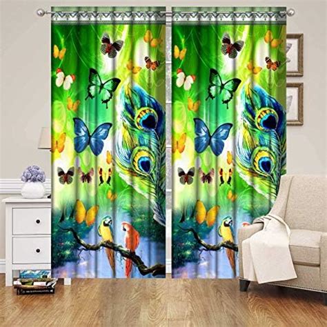 Buy Akash Verma Mor Pankh 3D Digital Printed Polyester Knitting Fabric ...