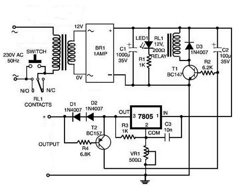 Image result for Basic LED Circuit with a 12V Relay