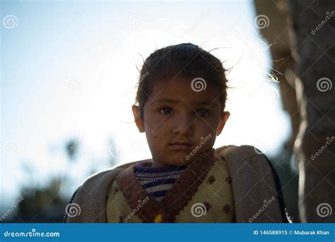 Kullu, Himachal Pradesh, India - January 17, 2019 : Portrait of Girl in ...