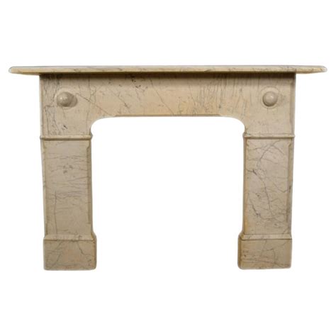 Carrara Marble Regency Style Fireplace Mantel For Sale at 1stDibs