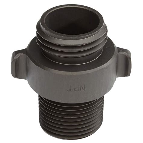 Aluminum 1 NH to 1 NPT Double Male Fire Hose Adapter India | Ubuy