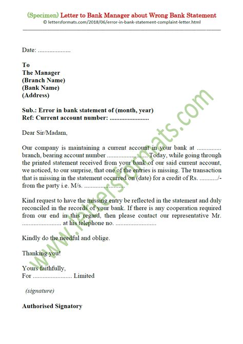 Image result for Bank Overdraft Letter