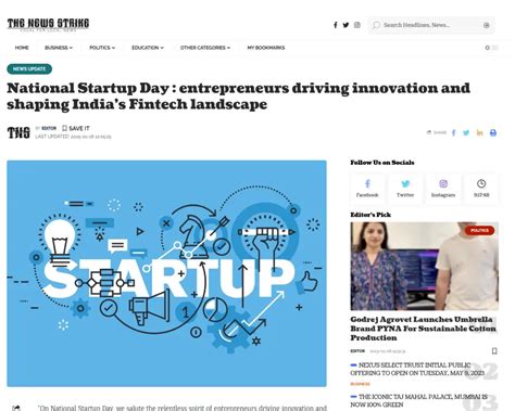 National Startup Day : entrepreneurs driving innovation and shaping ...