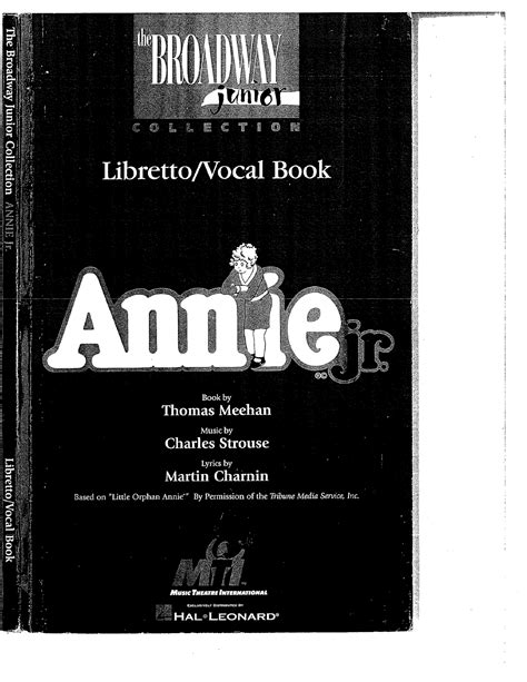 Annie Jr Script - other - MUSIC 693 - Studocu