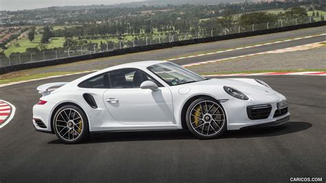 2016 Porsche 911 Turbo S Coupe White | Side
