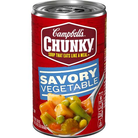 Campbell's Chunky Soup, Savory Vegetable Soup, 18.8 Ounce Can - Walmart.com