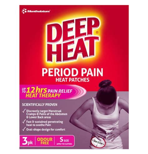 Deep Heat Period Pain Heat Patches Small 3 Pack | Healthylife