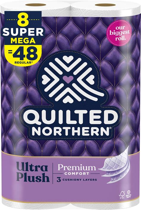 Amazon.com: Quilted Northern Ultra Plush Toilet Paper, 8 Super Mega ...