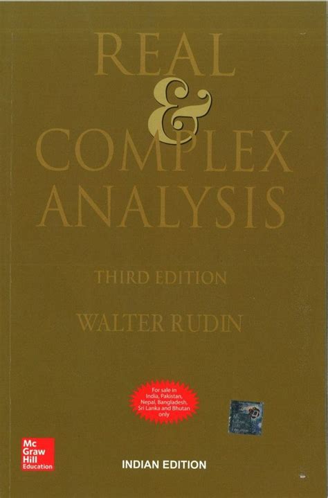 Real and Complex Analysis | 3rd Edition : Rudin, Walter: Amazon.in: Books