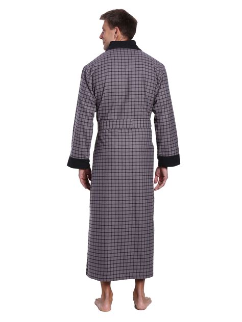 Mens Premium 100% Cotton Flannel Fleece Lined Robe – FlannelPeople