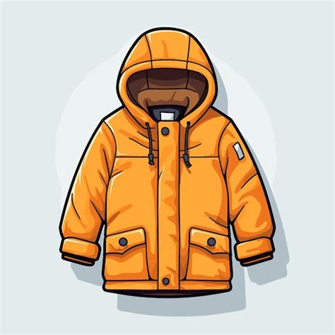 Rysunek kurtki z kapturem z napisem „kurtka”. | Premium wektor ...