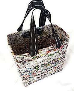 Buy Paperus Re-usable Eco-Friendly Handmade Paper Ropes Basket Carry ...