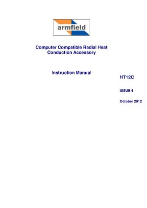 HT12C Radial Heat Conduction Accessory Instruction Manual - Computer ...