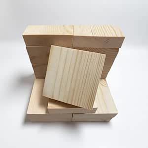 MiniStarCut 20 Pieces of Camphor Pine.3.15in×3.15in×0.78in Unprocessed ...